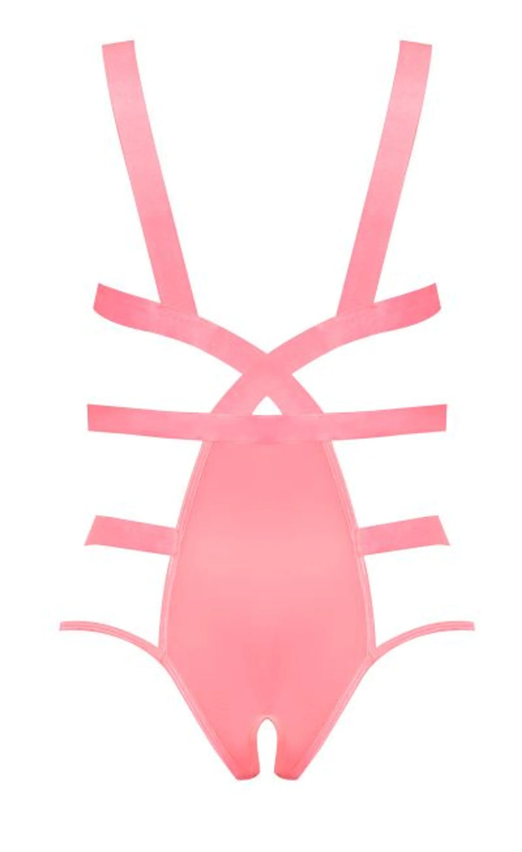 FOREVER MESH CUPLESS STRAP TEDDY CORAL 2XL