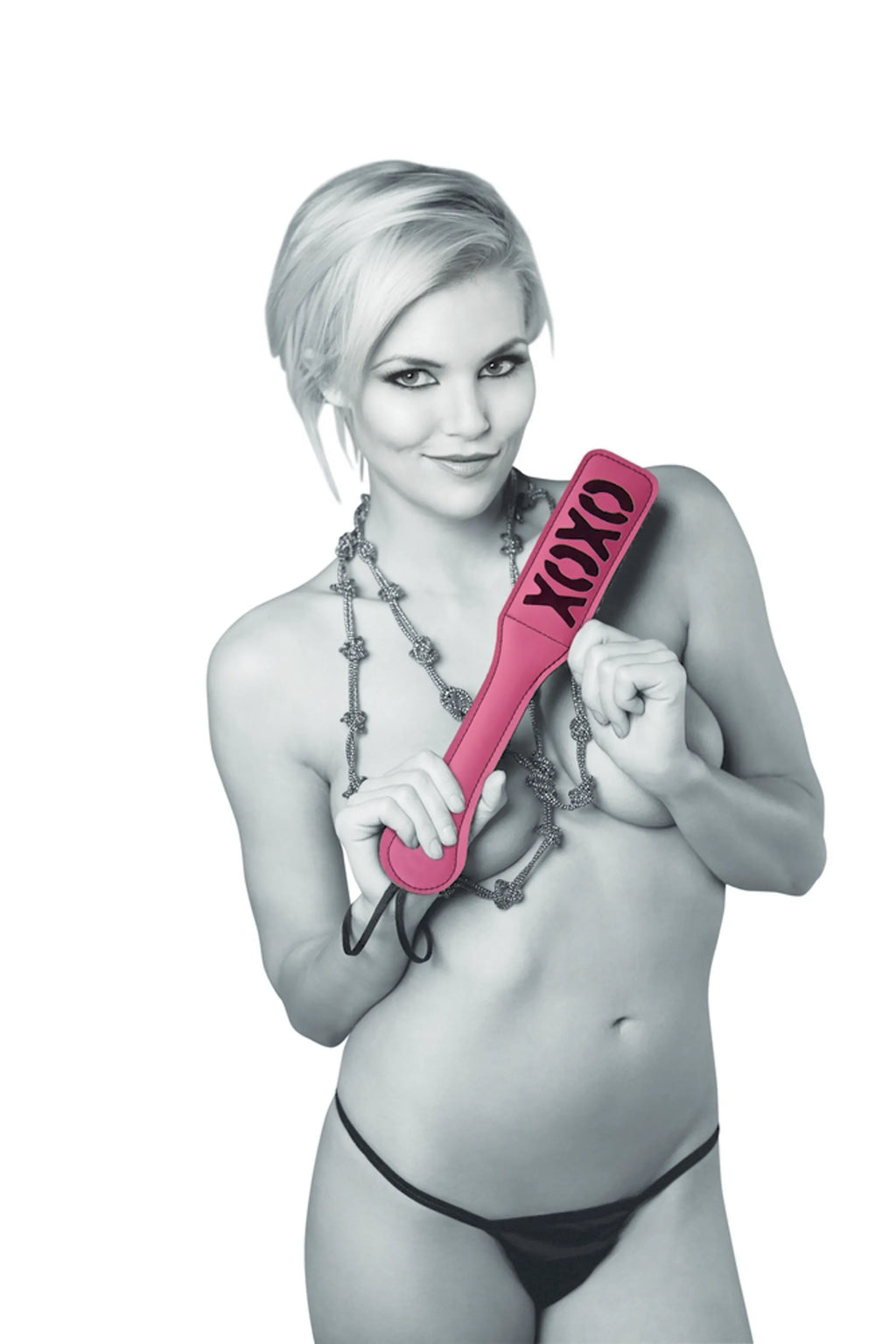 SEX & MISCHIEF BLUSH XOXO PINK/BLACK PADDLE