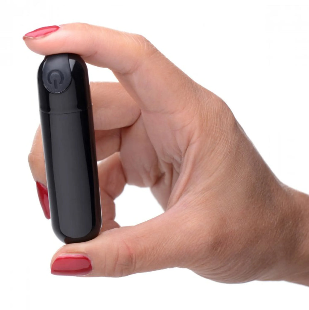 BANG! 10X VIBRATING METALLIC BULLET BLACK